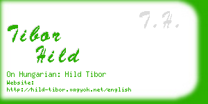 tibor hild business card
